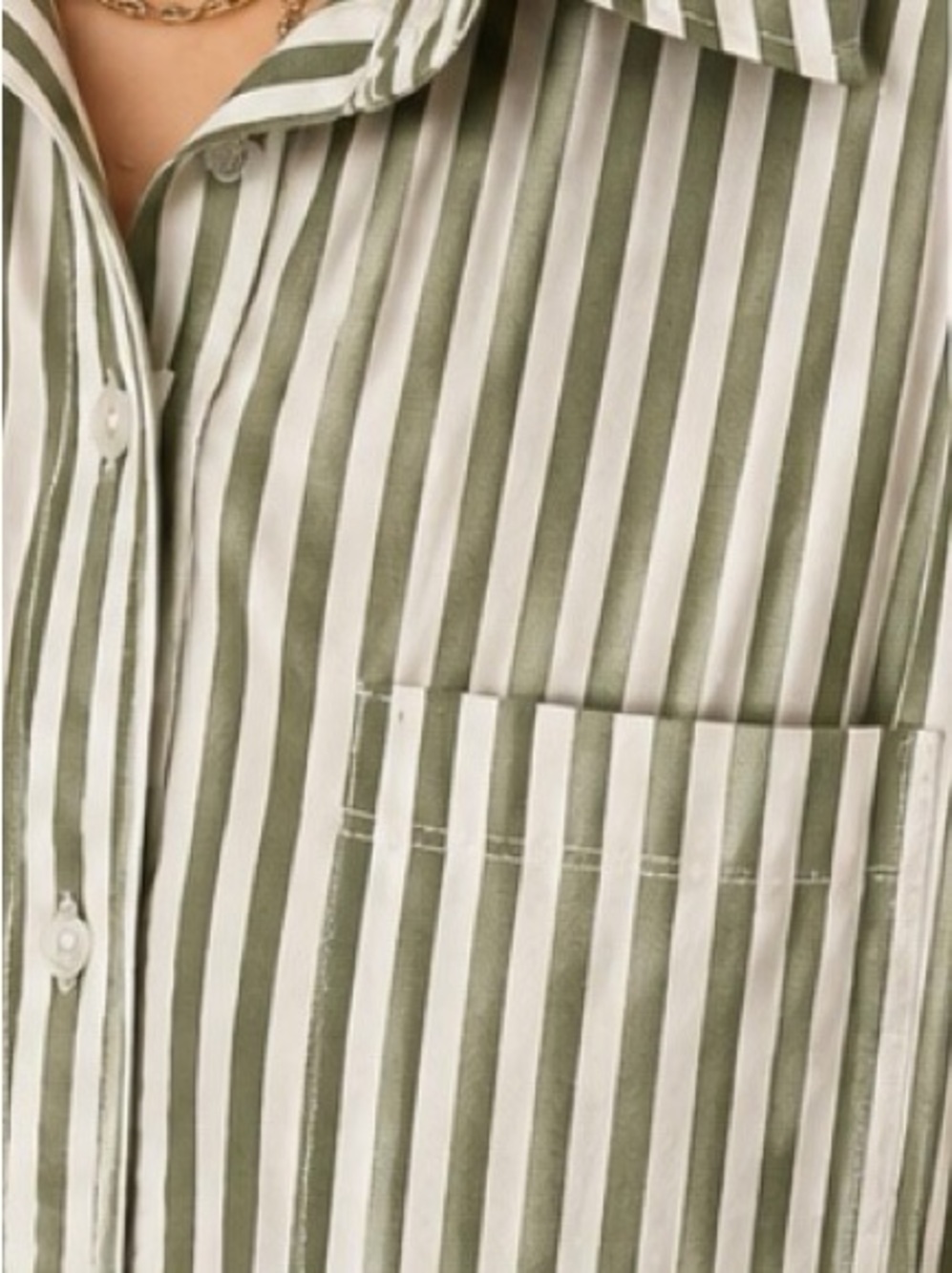 Maeve by Anthropologie “The Bennet” Striped Button-Down Shirt, size Large. - Picture 5 of 5